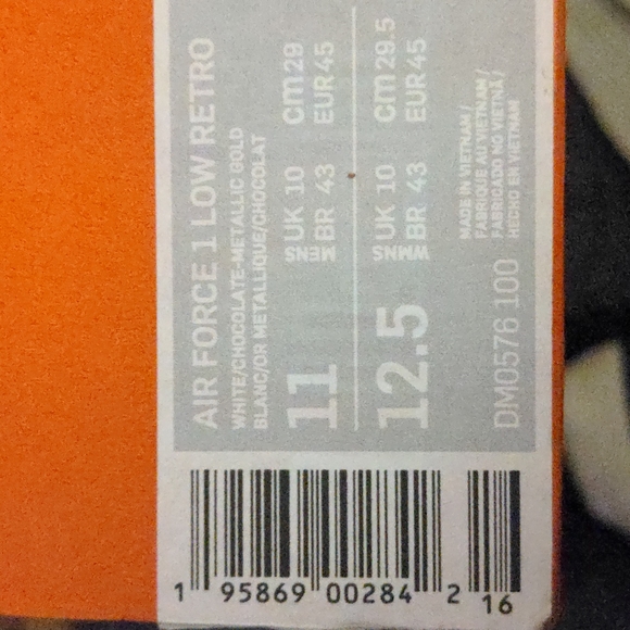 Nike Air Force One Low Retro (Anniversary Edition) 11m - Picture 8 of 8